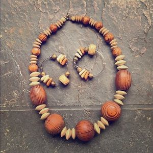 Necklace with matching earrings